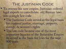 Justinian Code is Created