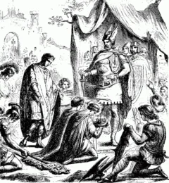 The Ostrogoths King overthrew Ròmul Augustul, the last Roman emperor