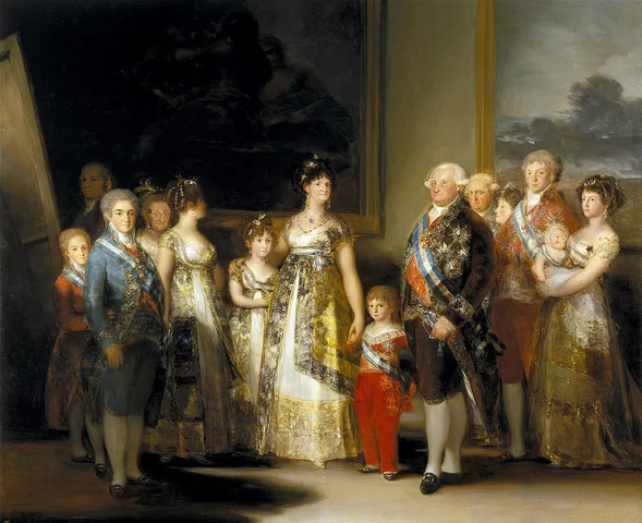 Carlos lV of Spain and his family, by Francisco de Goya