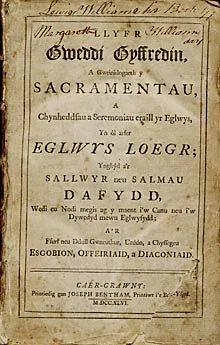 Welsh New Testament and Book of Common Prayer