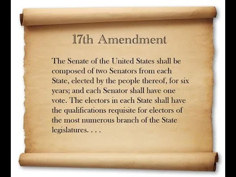 The 17th Amendment