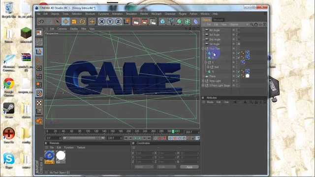 Animación 4D para Secuencia de Títulos