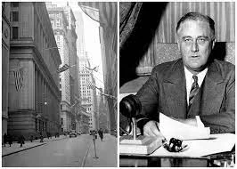 F.D.R starts the new deal with the Emergency Banking Act