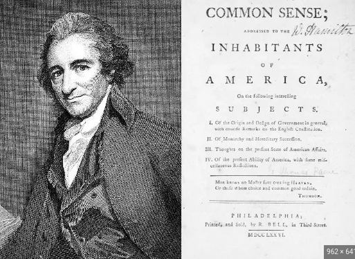 "Common Sense" published by Thomas Paine