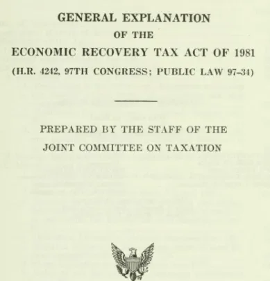 Economic Recovery Tax Act