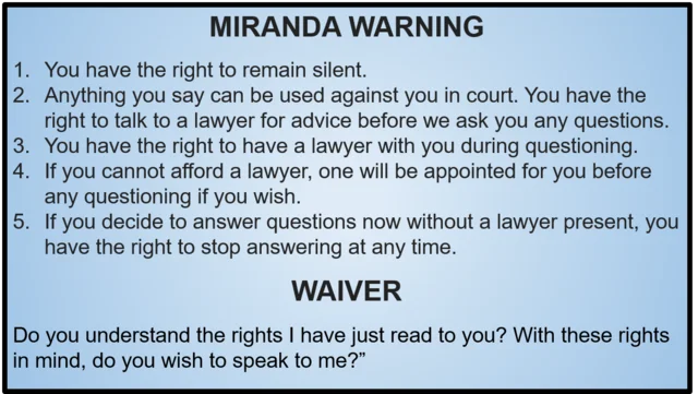 Miranda v. Arizona