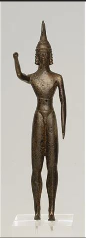 Figura de guerrero del santuario de Zeus en Olimpia
