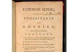 " common sense " published by Thomas Paine