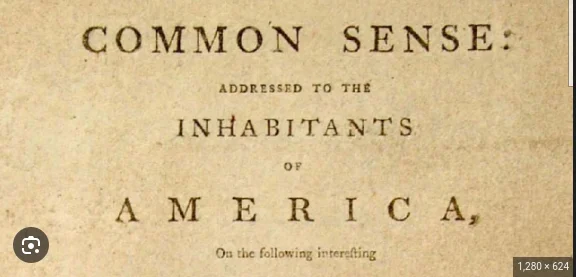 "Common Sense" published by Thomas Paine