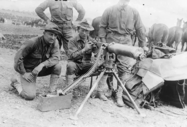 First Test of Machine Gun