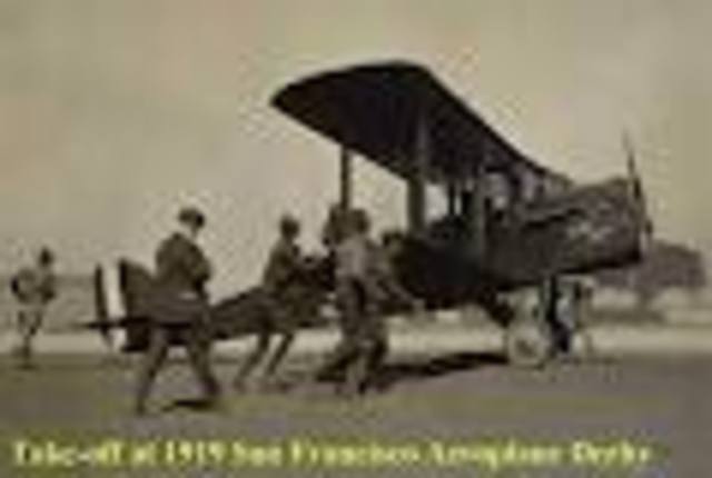 Amelia saw her First Airplane