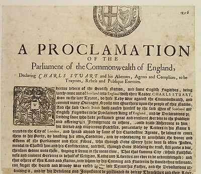 England is declared a Commonwealth