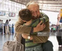 Grandpa came to visit