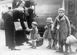 the evacuation of children. Run, son!