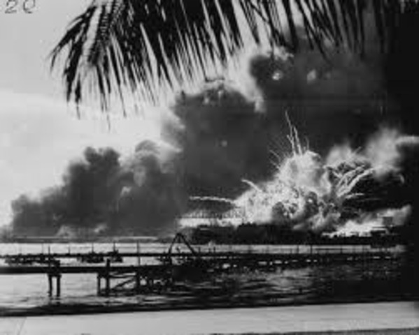 Japan attacks Pearl Harbor; U.S. declares war on Japan