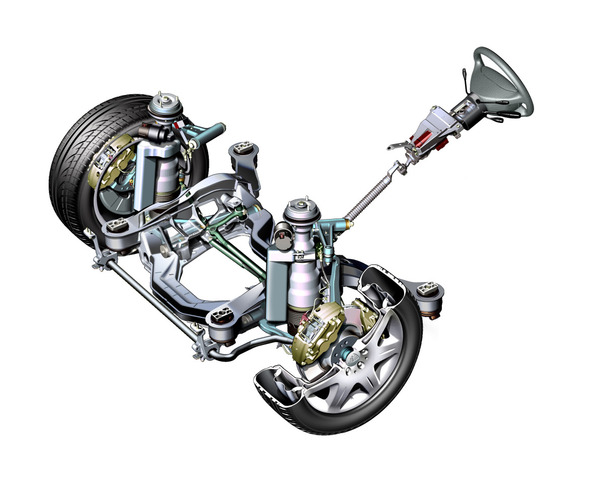 Mercedes-Benz makes independant front suspension