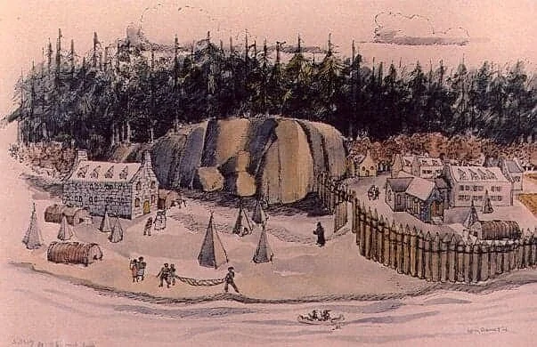 Fondation de la réduction à Sillery