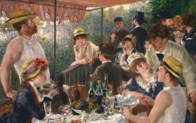 Luncheon of the Boating Party" (1880-1881) by Pierre-Auguste Renoir - Oil on canvas
