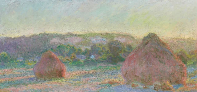 Haystacks" series (1890-1891) by Claude Monet - Oil on canvas