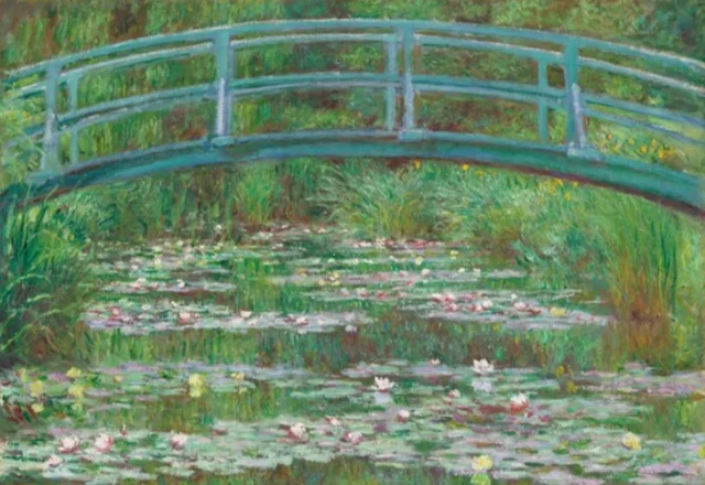 The Japanese Bridge" (1899) by Claude Monet - Oil on canvas