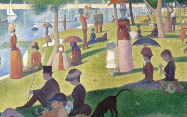 Sunday Afternoon on the Island of La Grande Jatte" (1884-1886) by Georges Seurat - Oil on canvas