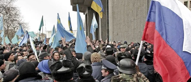 Tensiones con Rusia por la anexión de Crimea.