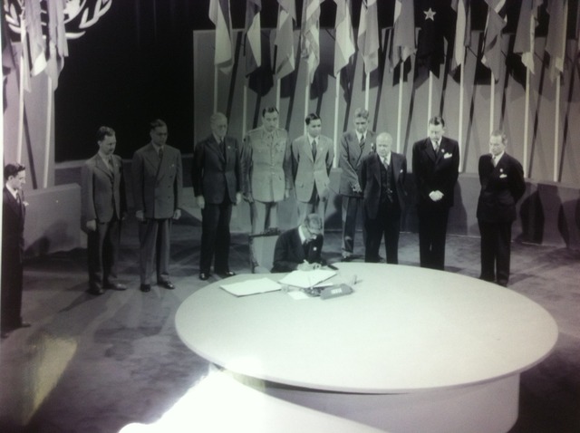 India signs the UN Charter