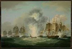 Ataque británico a la armada española frente al cabo de Santa María