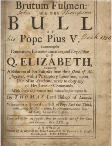 The "Papal Bull"