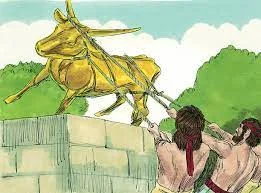 Josiah destroys idols.