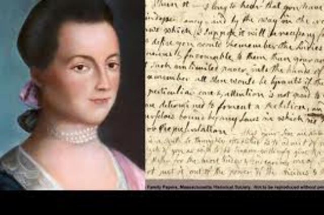 Abigail wrote " The only alternative which every American thinks of is Lierty or Death.'' This later became Patrick Henry's famous speech.