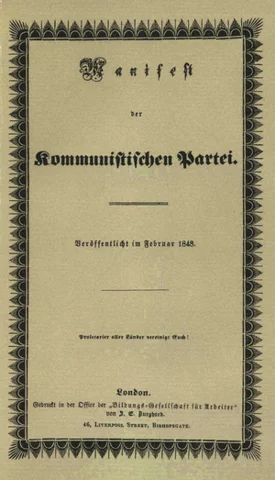 Drafting the Communist Manifesto