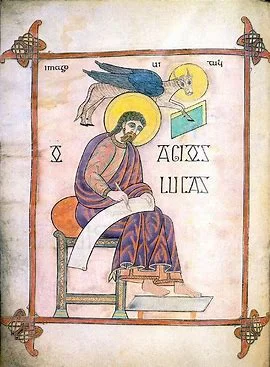 The Lindisfarne Gospels "St. Luke" by Unknown