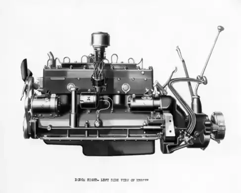 First Eight Cylinder Engine