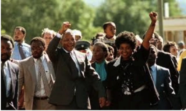 Nelson Mandela released from prison