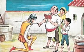 El ingenioso hidalgo Don Quijote de la Mancha por Miguel Cervantes de Saavedra en el siglo de oro en el ano 1605. Es un libro de satirico los libros caballerias. Personajes son Don Quijote, Sancho Panza, ama, Sobrina, Dulcinea del Toboso, la Cura.