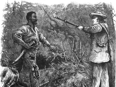 Nat Turner's Rebellion (Image: Britannica, The Editors of Encyclopaedia. "Nat Turner". Encyclopedia Britannica, 7 Nov. 2023, https://www.britannica.com/biography/Nat-Turner. Accessed 13 December 2023.)