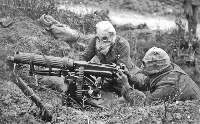 machine guns