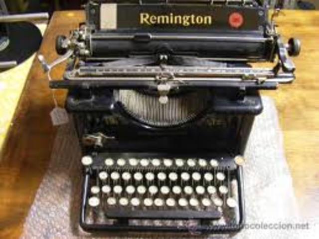 Primera mauina de escribir Remington