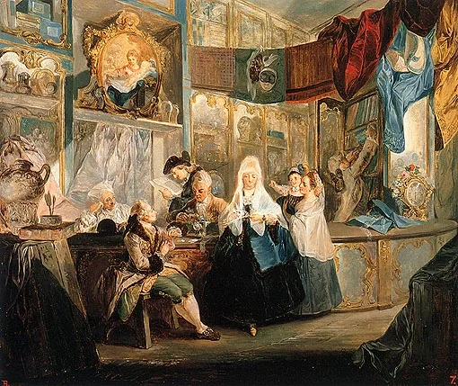 Paret y Alcázar, La tienda del anticuario Geniani