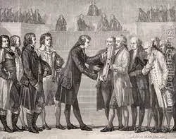 The Constitution of 1791 sets up a constitutional monarchy in France