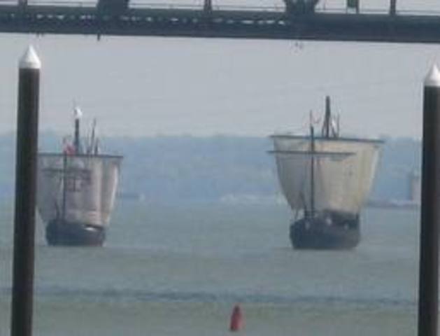 The Nina and the Pinta Arrived in spain