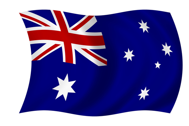 The Australian blue ensign