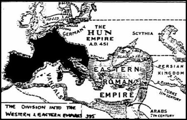 Hun threat to Eastern Empire