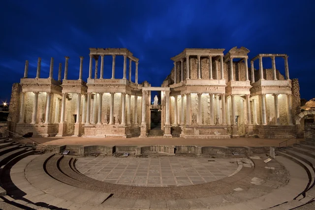 ROMA. Teatro romano de Mérida. España.