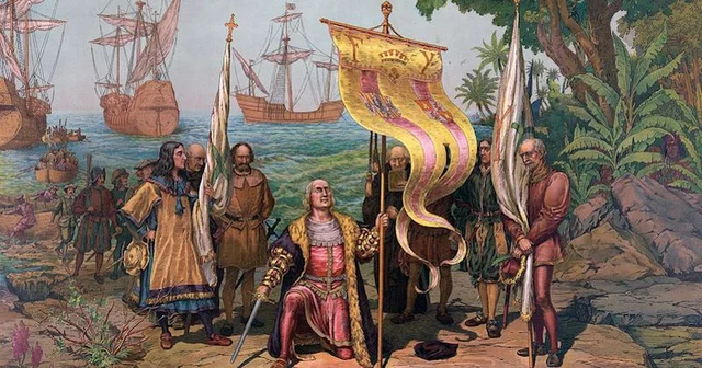 Christopher Columbus arrived to the Americas