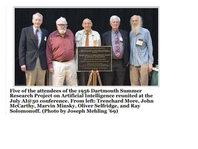 Dartmouth Artifical Intelligence Conference hosted by John McCarthy