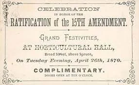 15th Amendment ratified