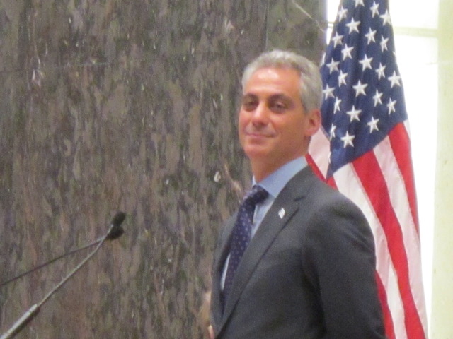 City Council begins. Emanuel is present despite doubts he would join meeting. #emanuel #citycouncil