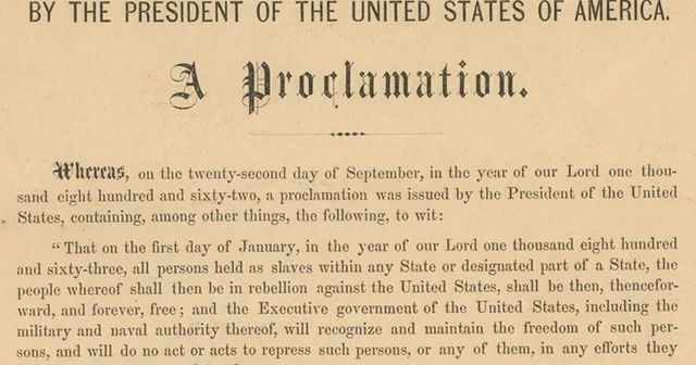 Proclamation Emancipation